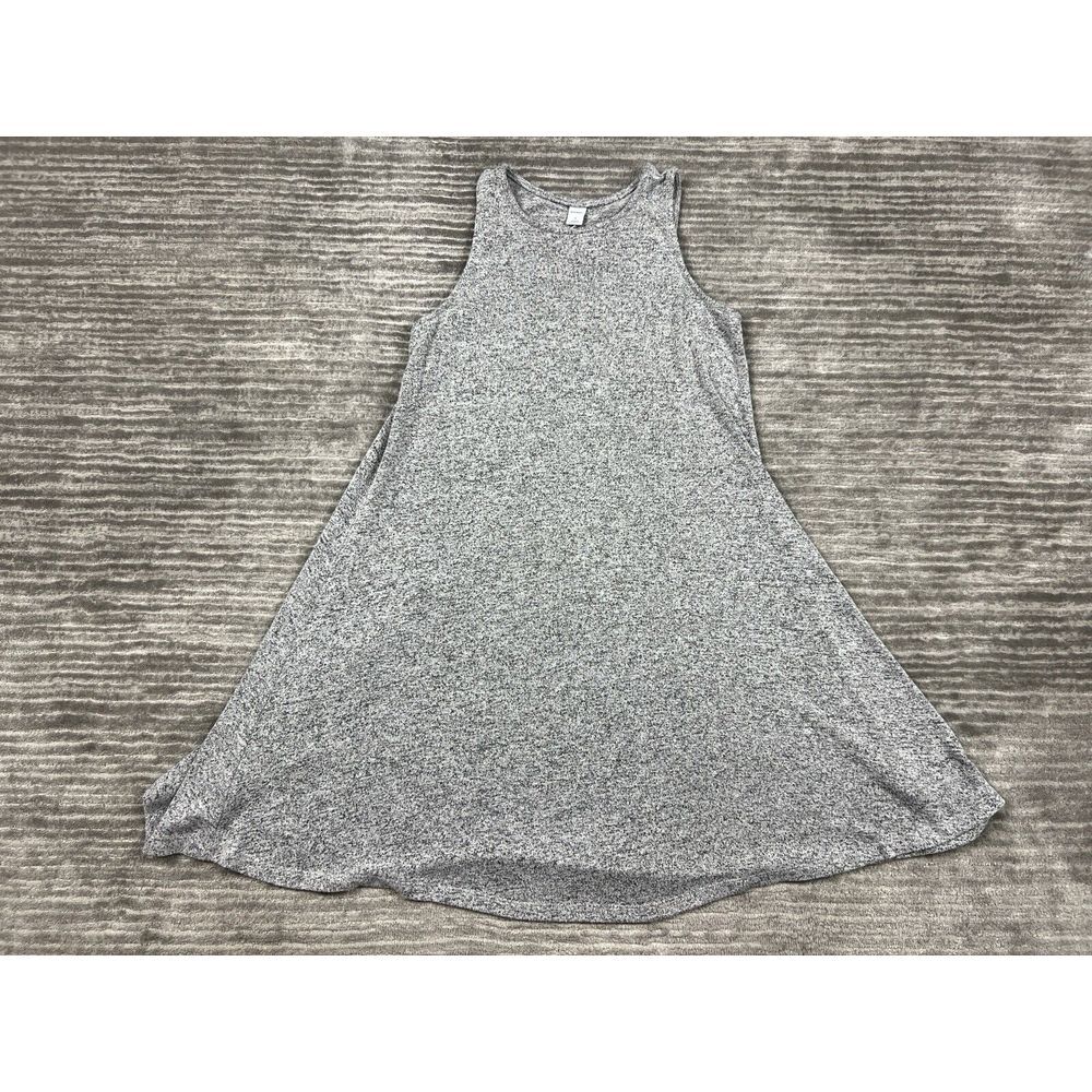 Old‎ Navy Dress Womens Small Gray Sleeveless Knit Knee Length Rayon Blend